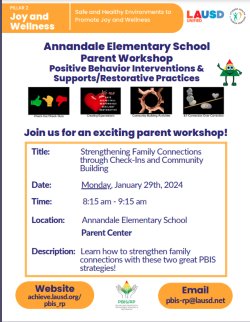 Parent workshop